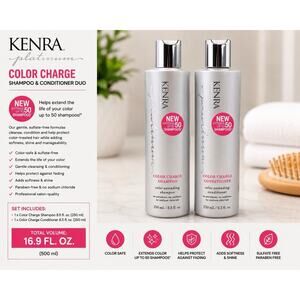 Kenra Platinum Color Charge Shampoo & Conditioner Duo 8.5 Fl Oz Each